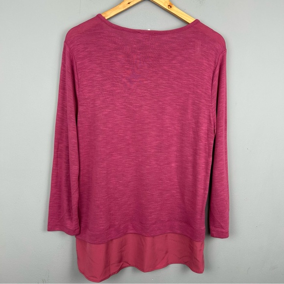 J.Crew mercantile long sleeve silky hem top size L round neck Style #H1730 - Picture 9 of 13
